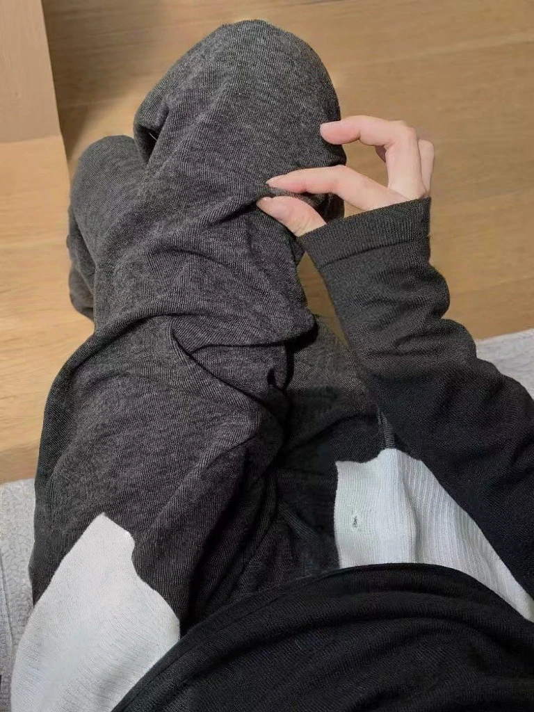 七言家升级糯米裤！显瘦高腰抽绳直筒休闲裤