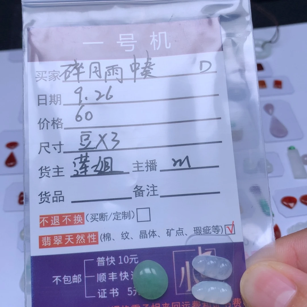 碎***奏翡翠未镶嵌颈饰翡翠