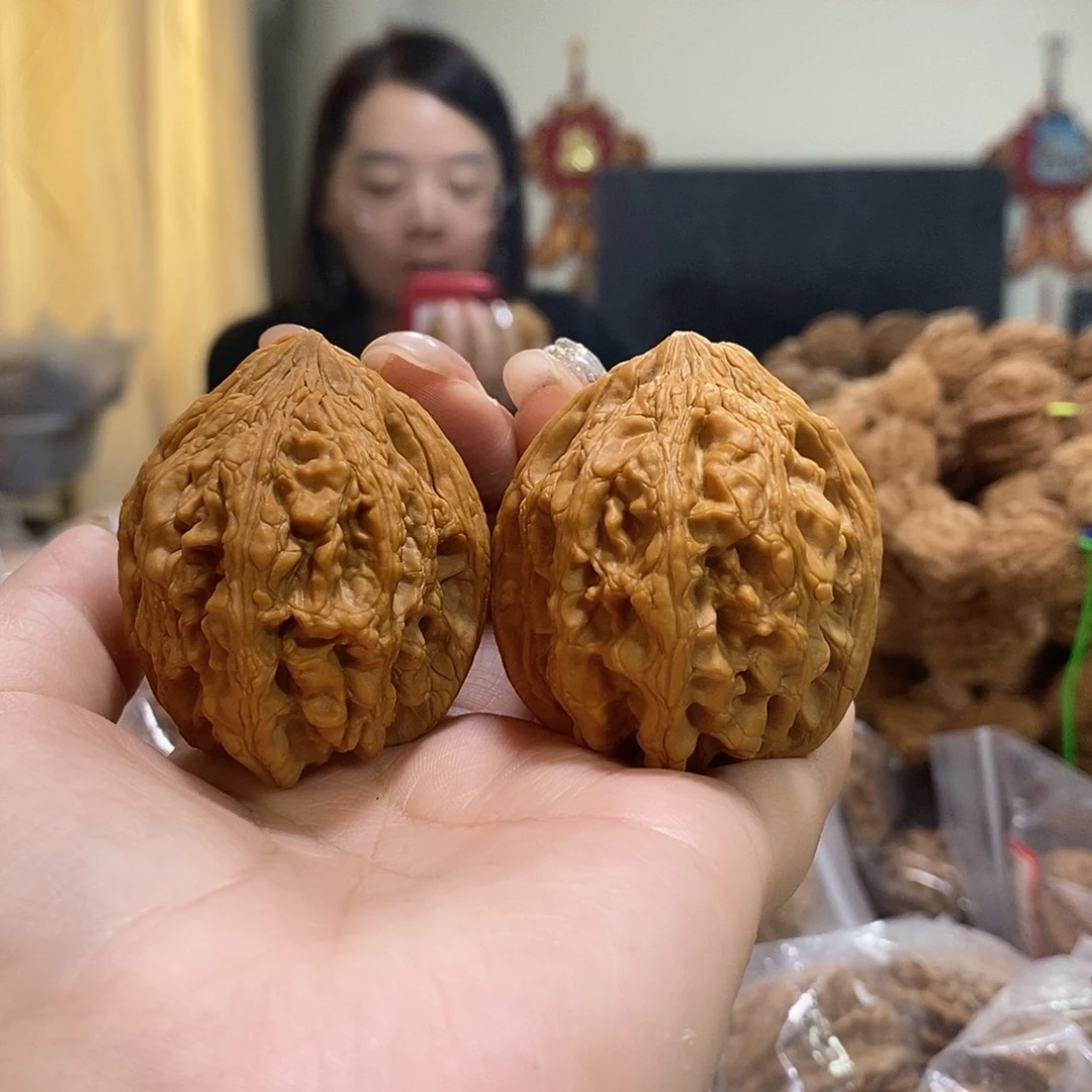 把件文玩核桃41大沽石有水尖