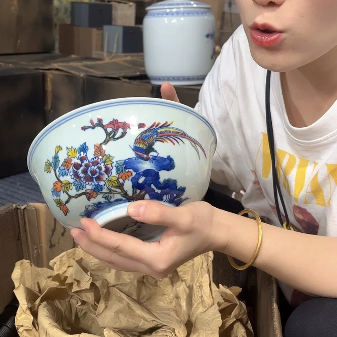 摆件////景德镇陶瓷器。绿。