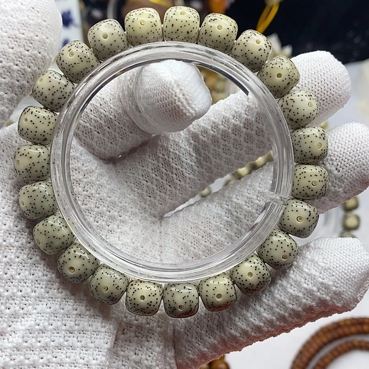 手串星月菩提10mm骨瓷白月朗星稀A1