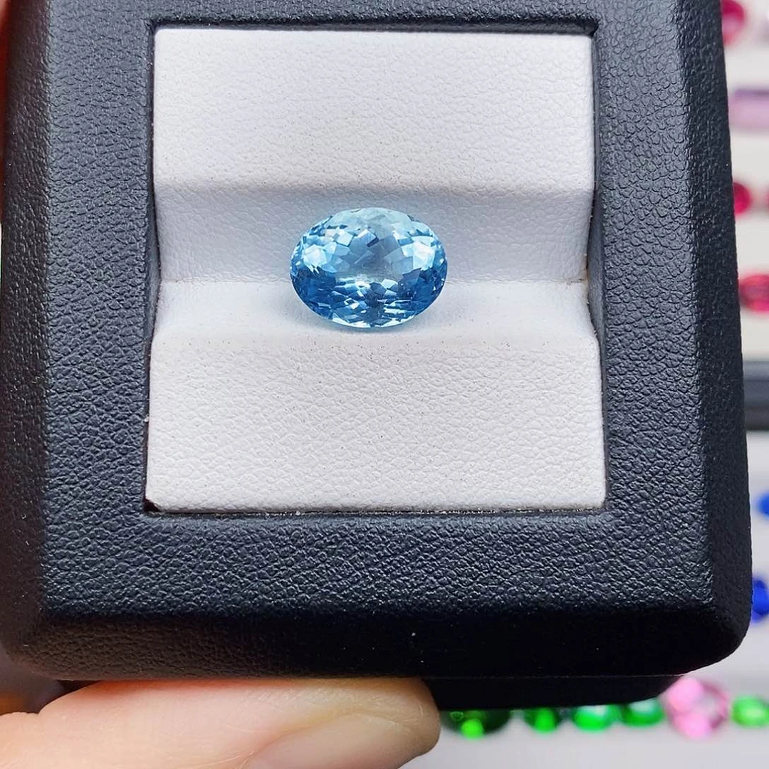 海蓝宝石裸石未镶嵌4.05ct