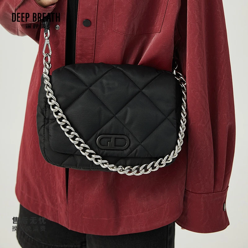 DEEP BREATH深呼吸女包新款布面休闲腋下包斜挎包AB10186