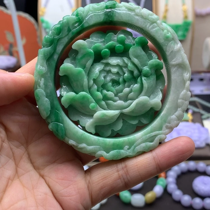 翡翠未镶嵌手链翡翠手镯圈口58
