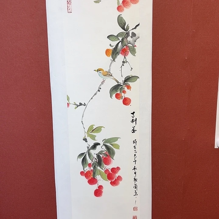 国画听兰老师花鸟