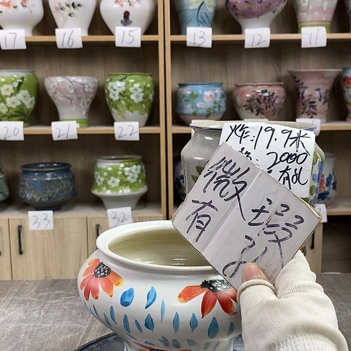 缸3xc景德镇陶瓷花盆