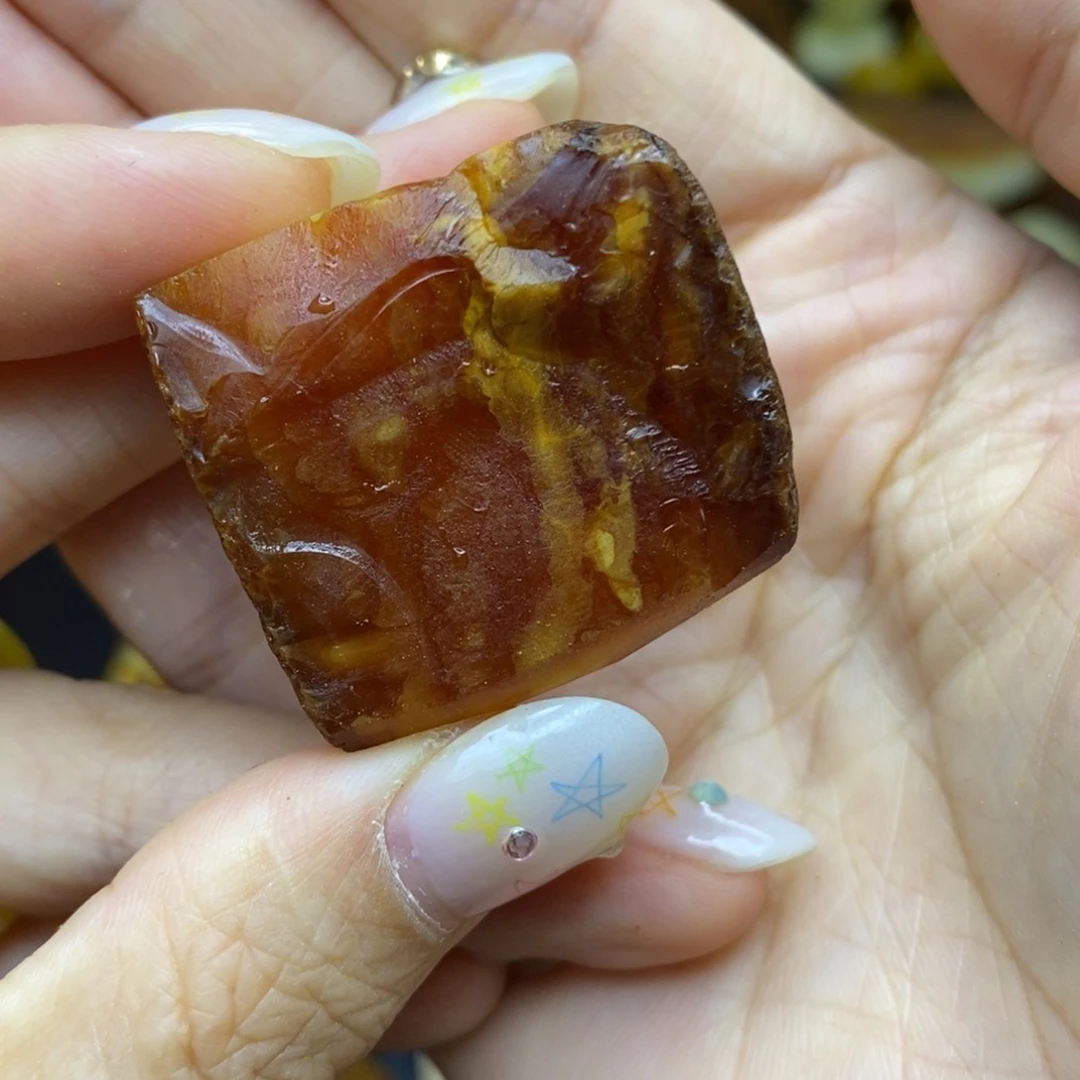 未镶嵌定制琥珀花*乐胖