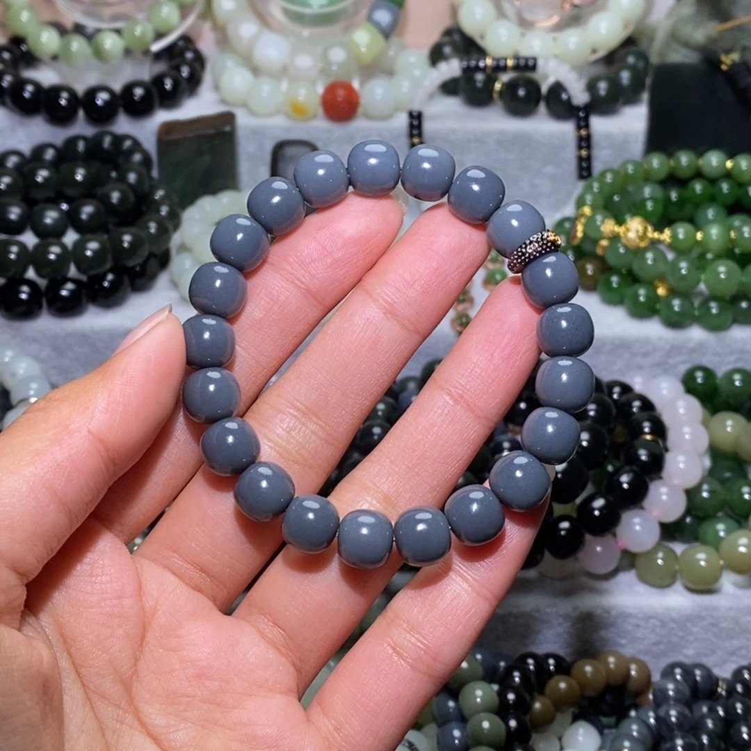 和田玉未镶嵌手链