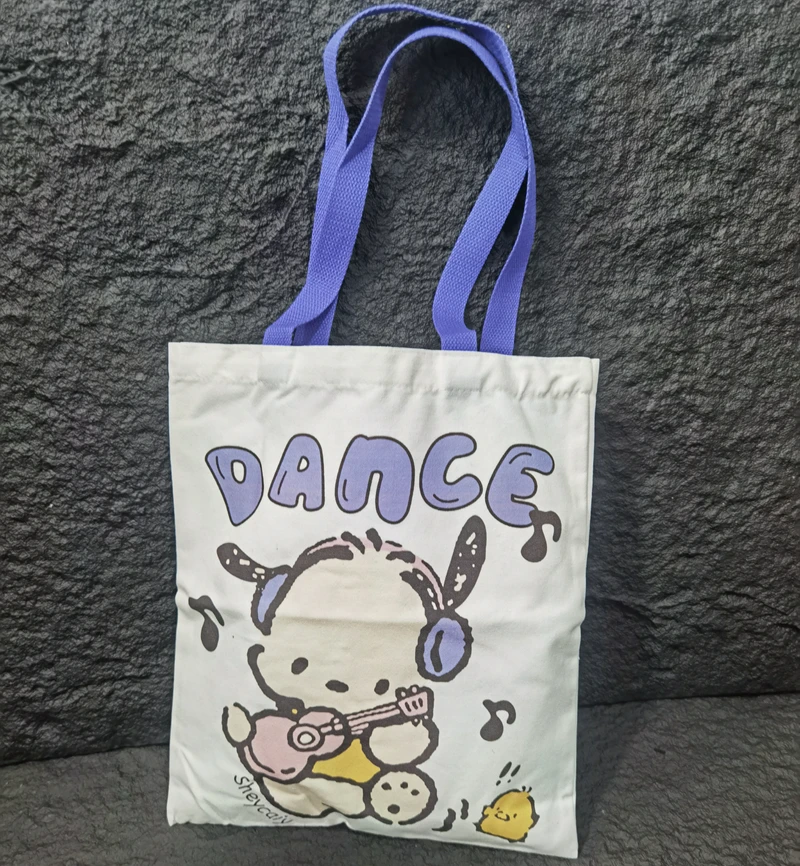 3个装 大容量卡通帆布包单肩包购物袋34*39cm