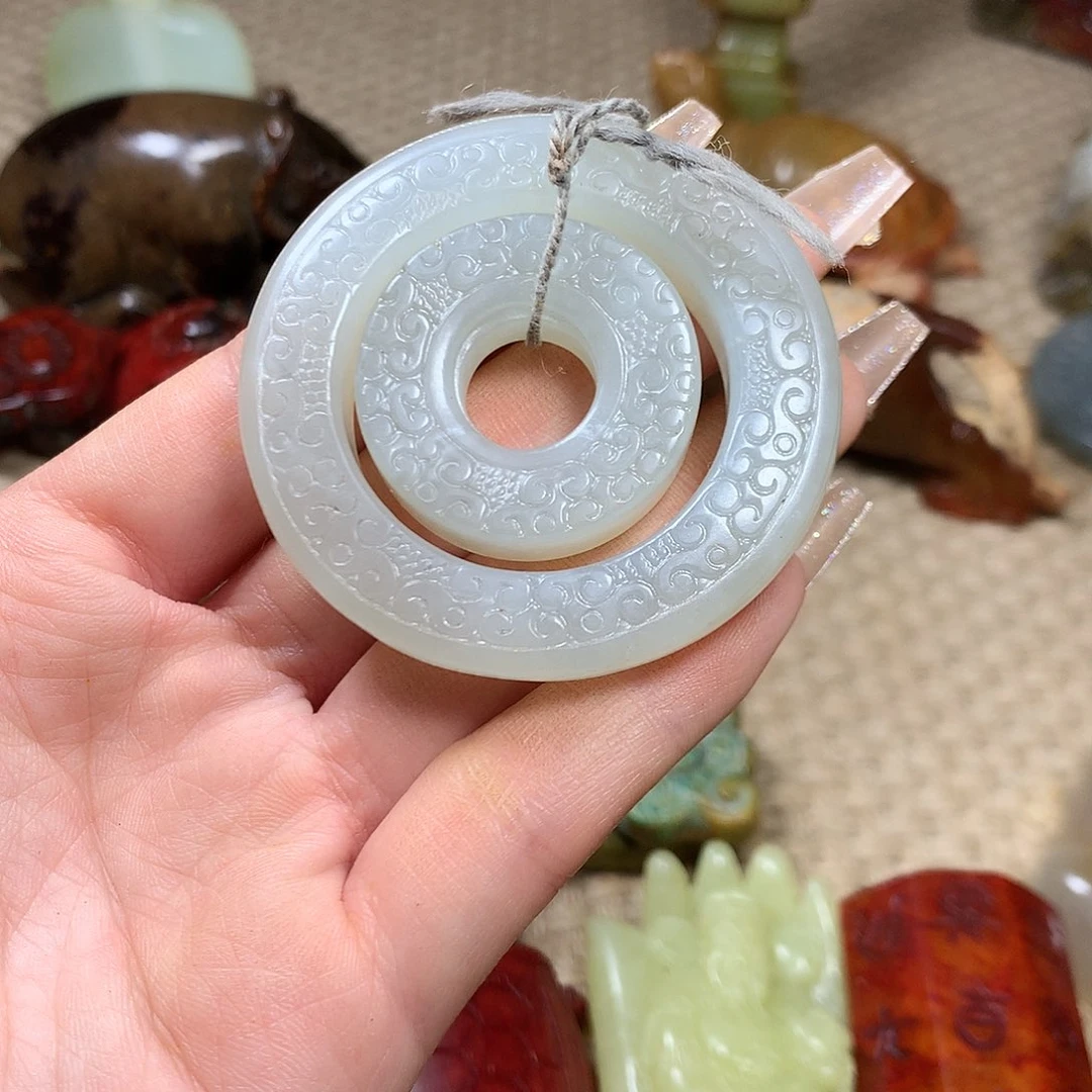 白玉菩提吊坠挂件