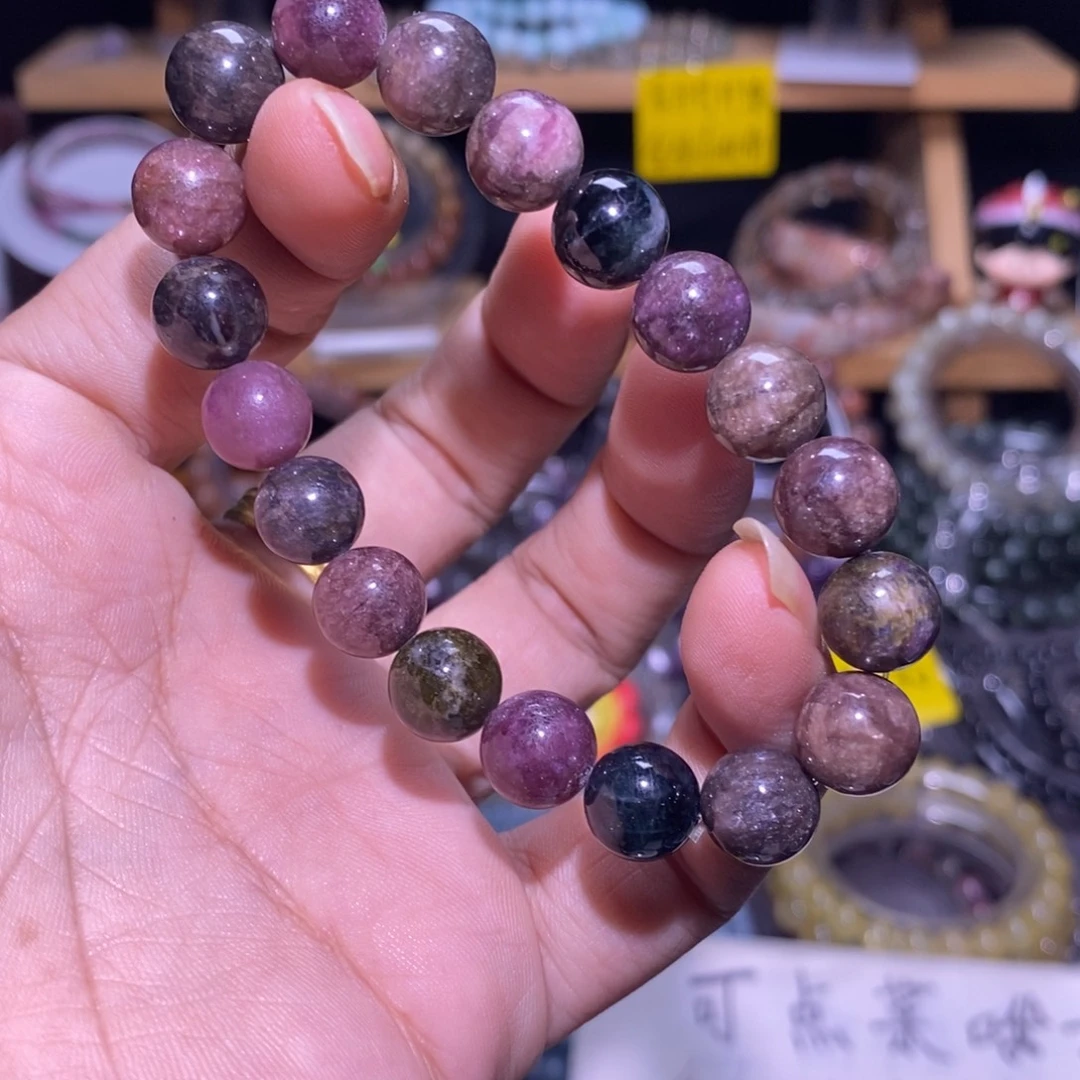 水晶未镶嵌手串36 老矿料碧玺 10