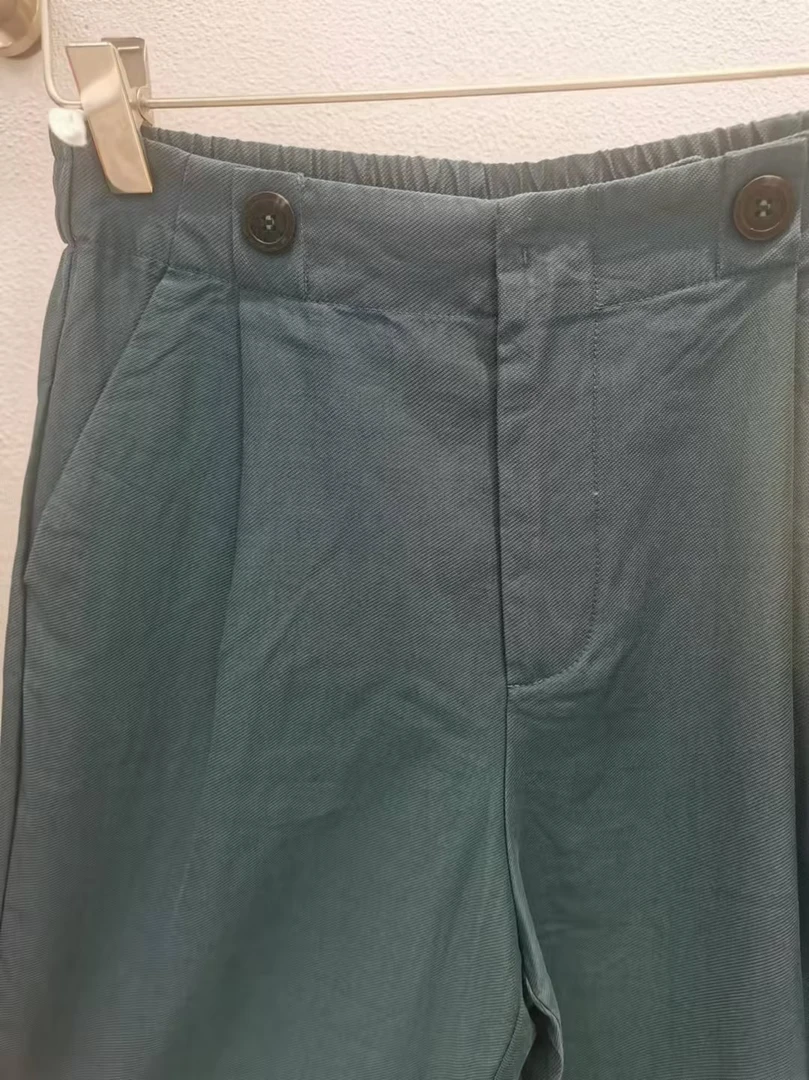 朵以休闲百搭松紧腰纯色束脚裤萝卜裤37DQ218063