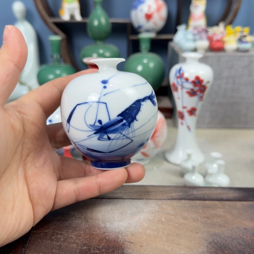 陶瓷手工小花器摆件