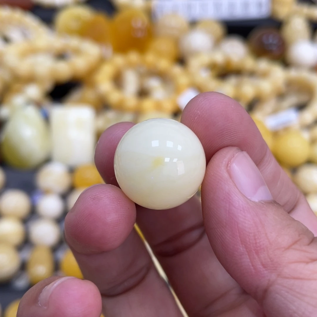 未镶嵌蜜蜡裸石18mm