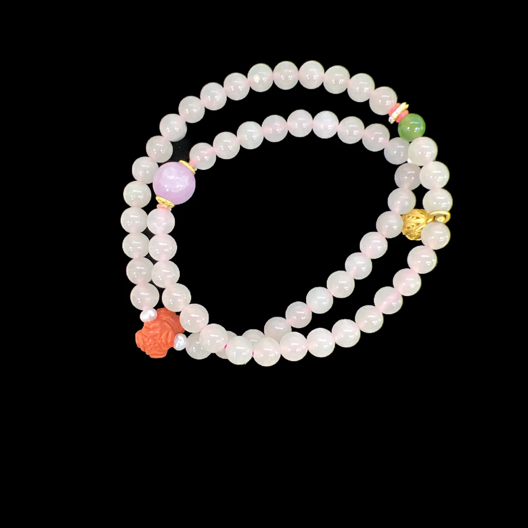 2176-和田玉手串多样性发一