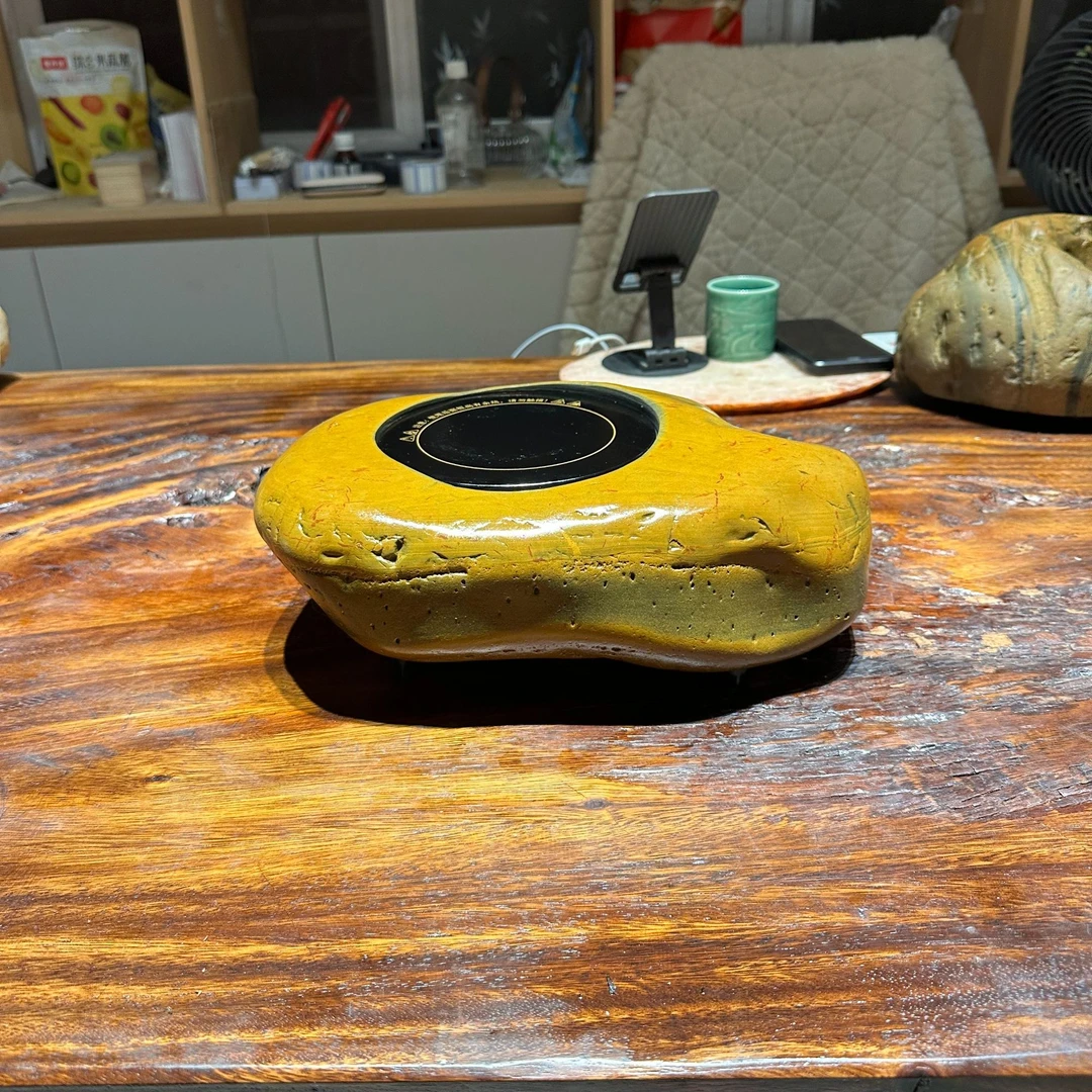 贵州奇石茶炉煮茶器电陶炉煮茶器家用茶道烧水创意耐热一体黑色