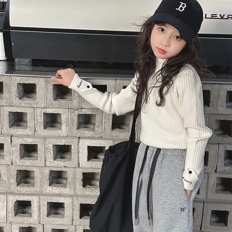 女童毛衣儿童打底衫韩国童装秋冬装新款大童洋气针织上衣女宝衣服