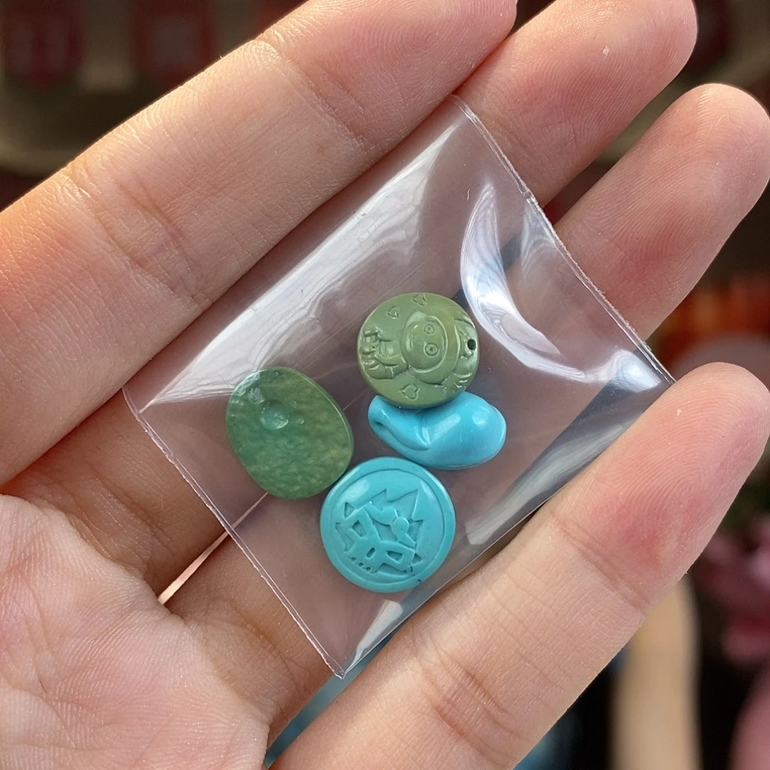 未镶嵌绿松石珠宝奇石