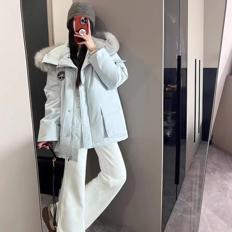 国潮2025年冬季新款小个子超好看羽绒棉服高级感加厚工装派克外套