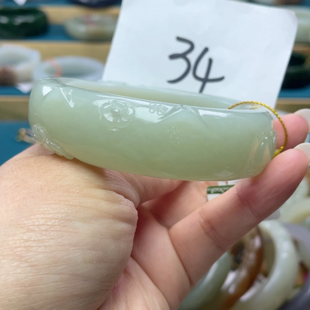 未镶嵌手镯和田玉圈口61