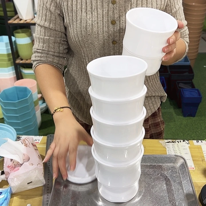 竹节口12高12白色6个带托