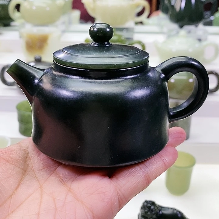 未镶嵌和田玉挂件茶壶190m l