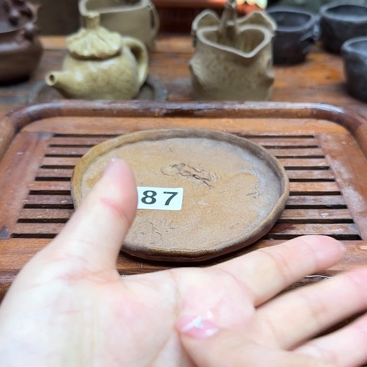 纯手工制作粗陶茶具