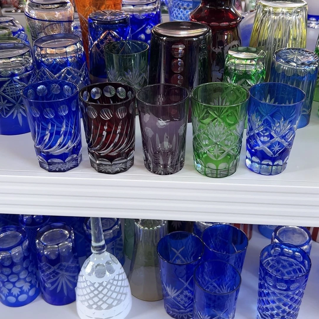 用***宁加大款水晶玻璃如图一只两个