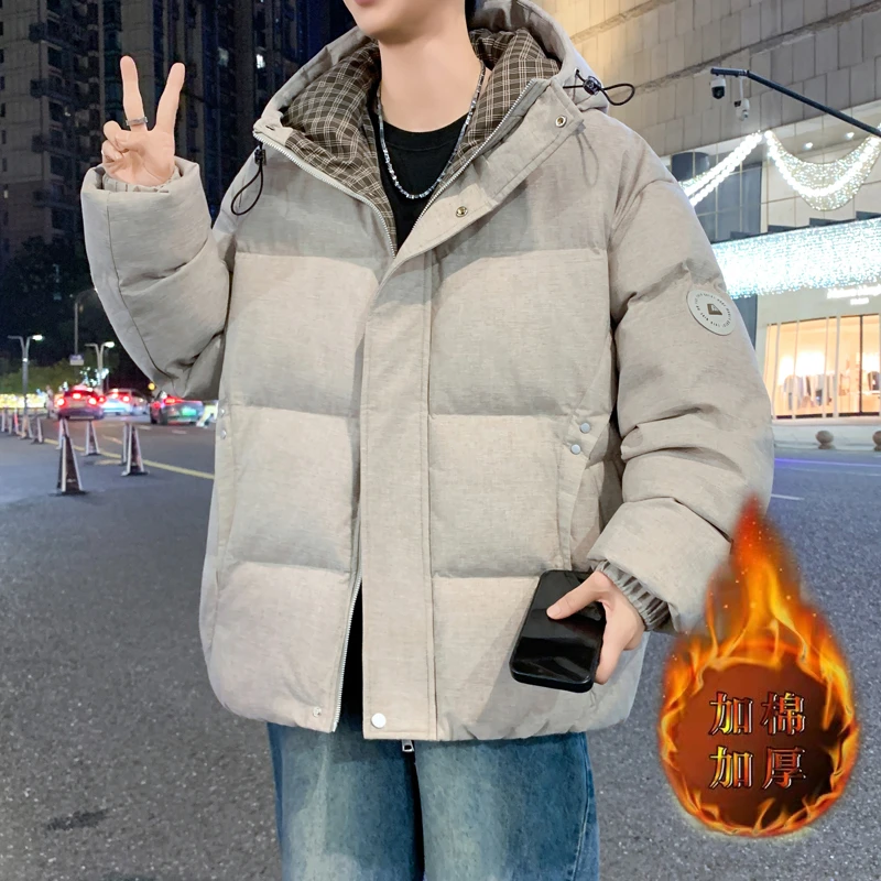 青少年冬装棉袄男生宽松潮牌加厚防寒棉衣外套冬季高级感保暖棉服