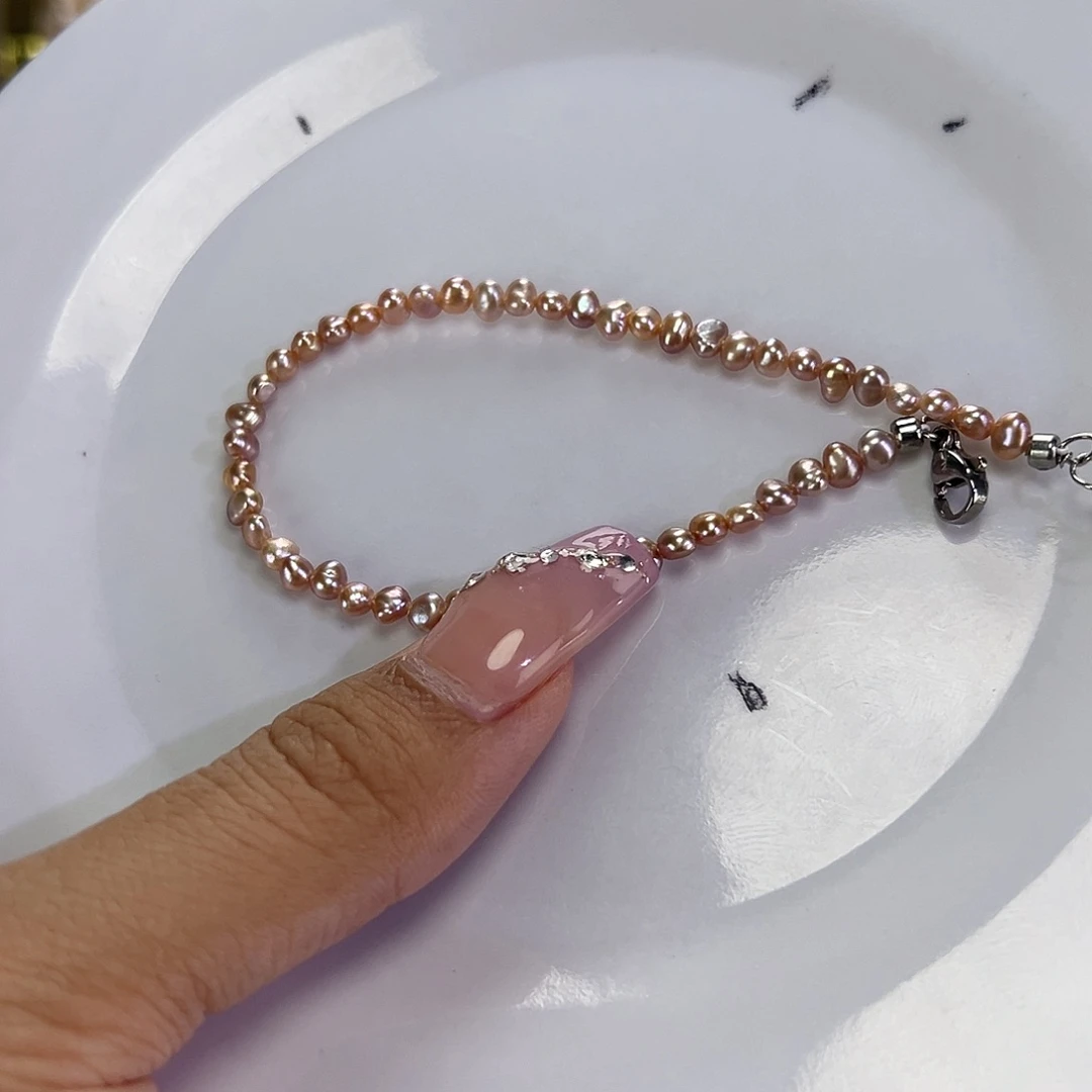 钛钢手绳淡水珍珠