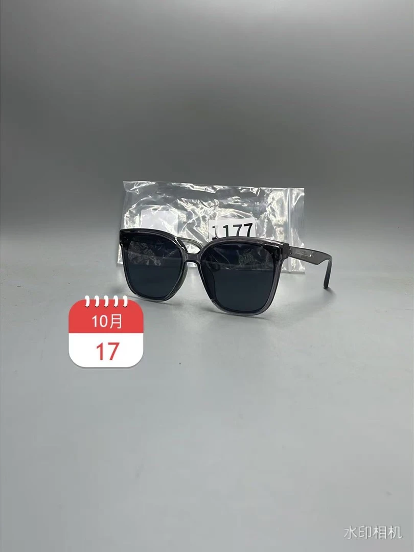 1177高品质高颜值眼镜明星同款偏光镜太阳镜遮阳复古黑色时尚