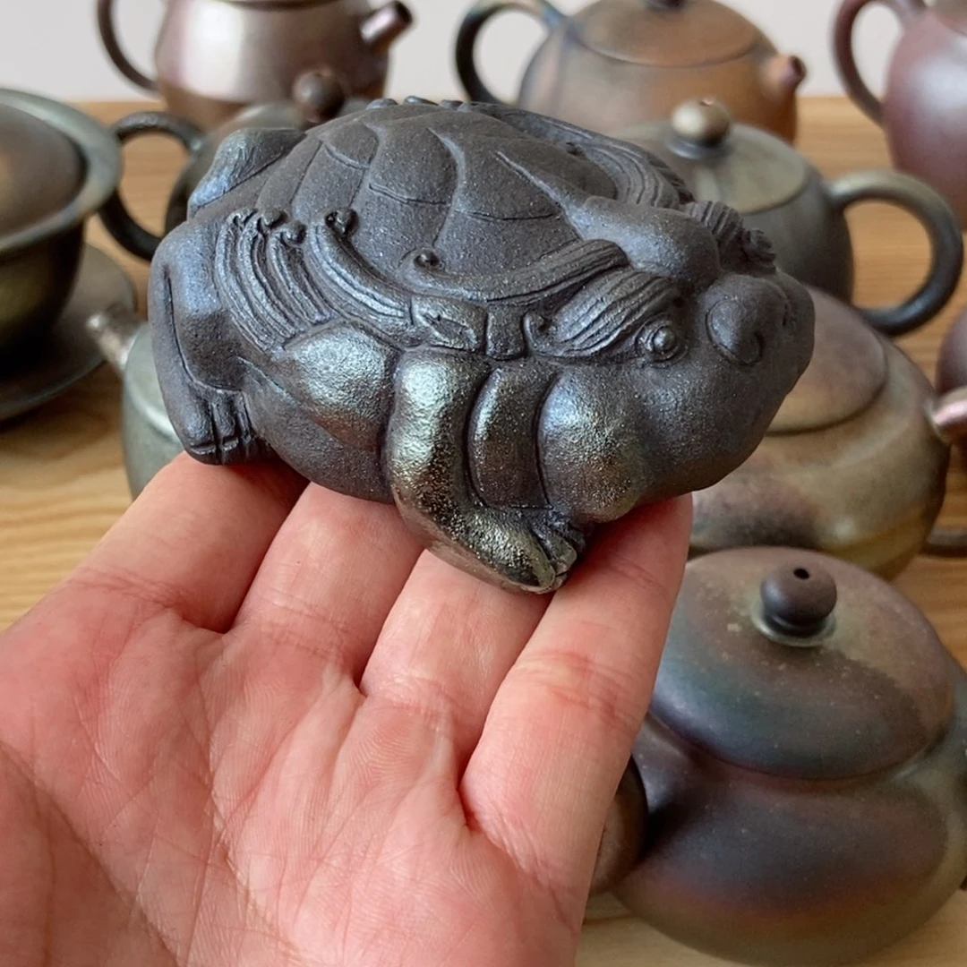 金**通建水紫陶柴烧茶具