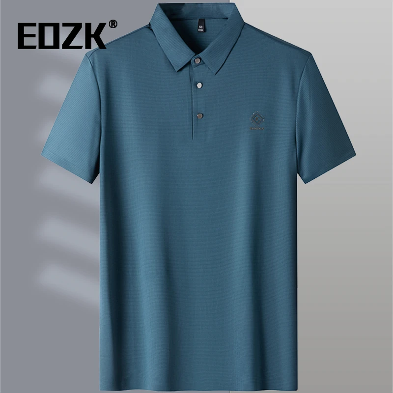 Eozk加大码冰丝速干短袖T恤男夏季特大号肥佬商务休闲上衣polo衫