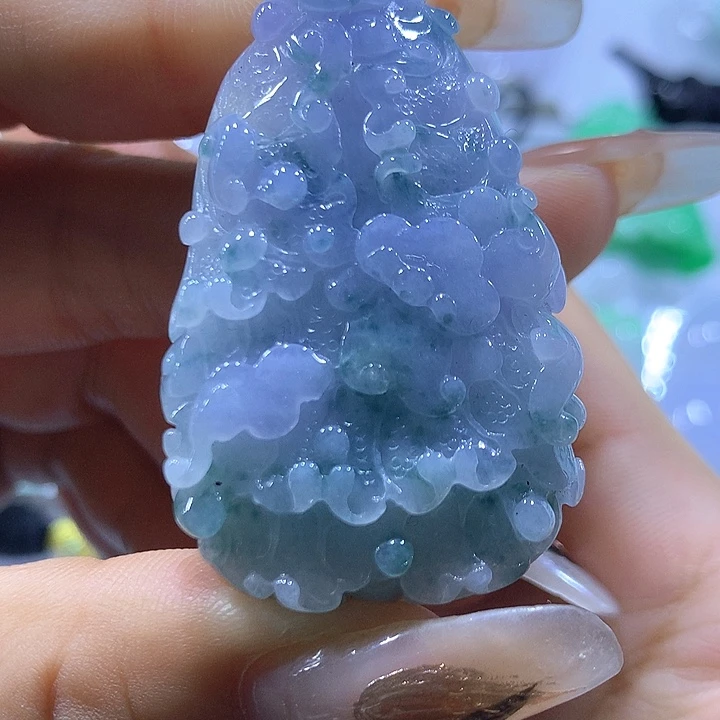 颈饰未镶嵌翡翠天然翡翠A货吊坠