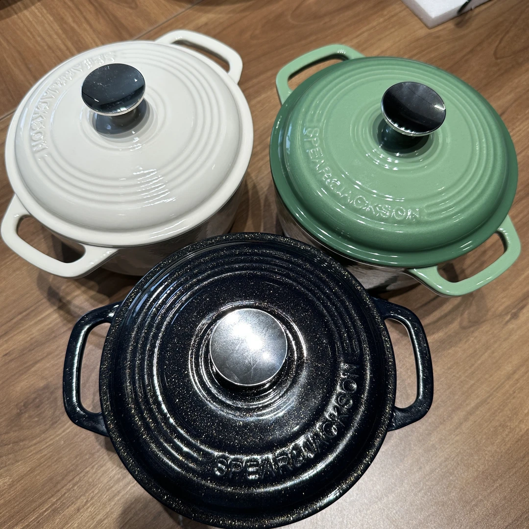 【小胖墩系列】spear&jackson多功能出口铸铁珐琅锅16cm饭釜双把手