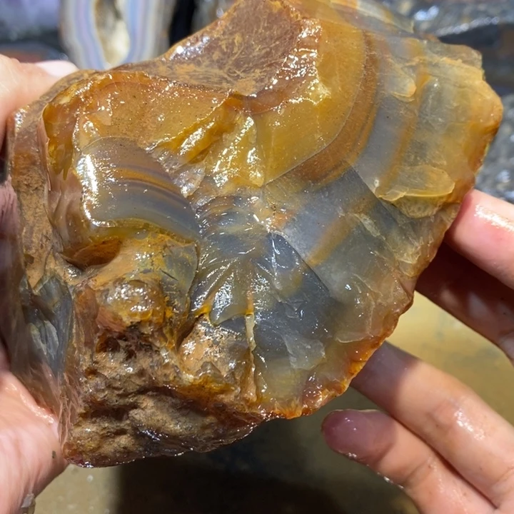 未镶嵌玛瑙/玉髓珠宝半成品