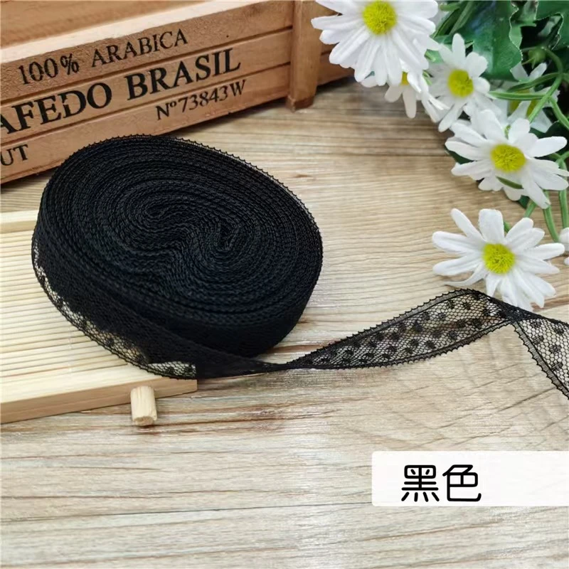 《海燕专属》1.5cm雪花纱带韩版波点蕾丝花边蝴蝶结DIY礼盒鲜花包装