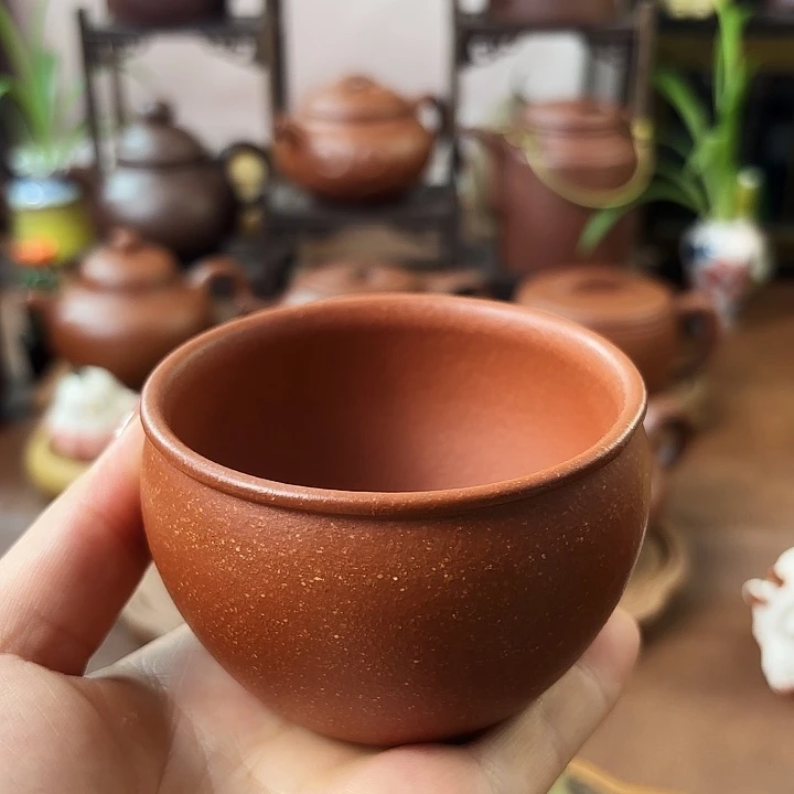 茶杯紫砂风生水起 红降坡130cc