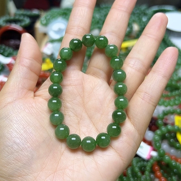 和田玉（碧玉）未镶嵌手串