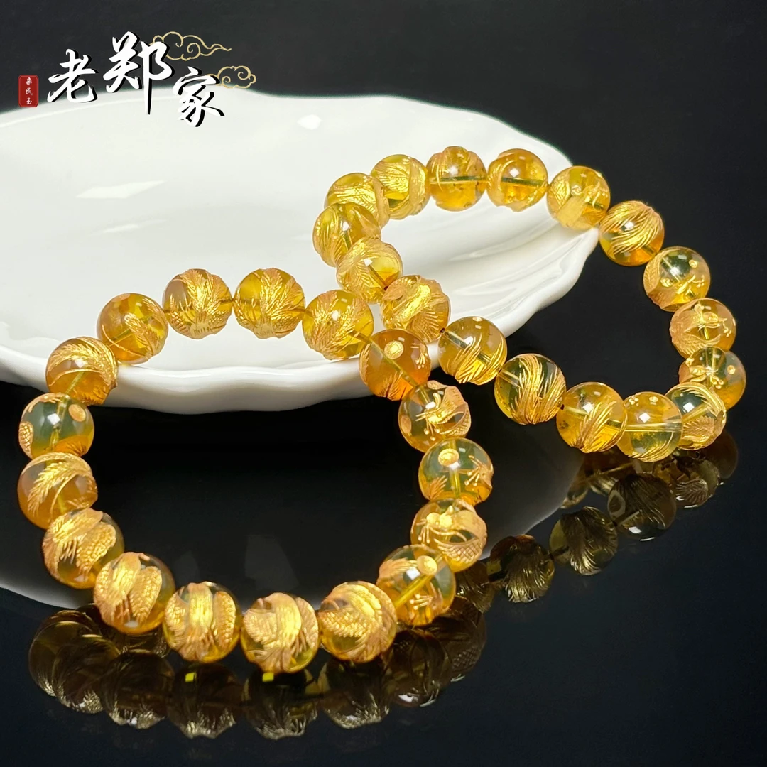 【老郑家】蓝珀手串 约11mm+（多样性发1件）XYML074