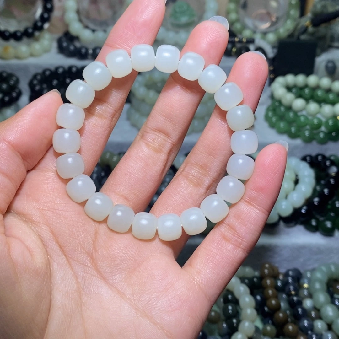 和田玉未镶嵌手链