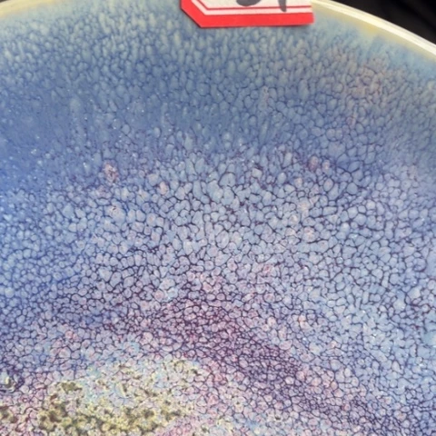 山****涛牛家钧窑牛自恒老师钧瓷微瑕盘