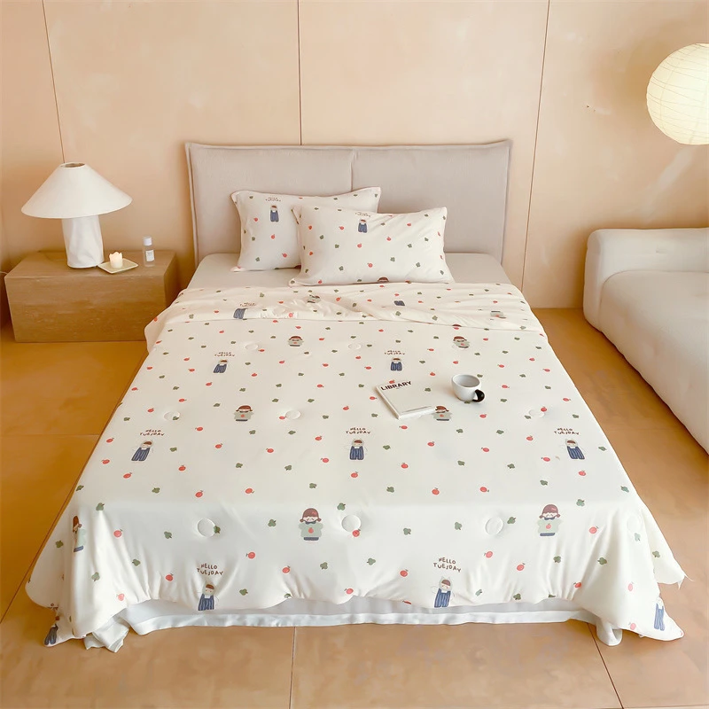 清仓凉感被母婴针织棉凉感氨纶A类印华大豆抗菌夏被（跑量款）