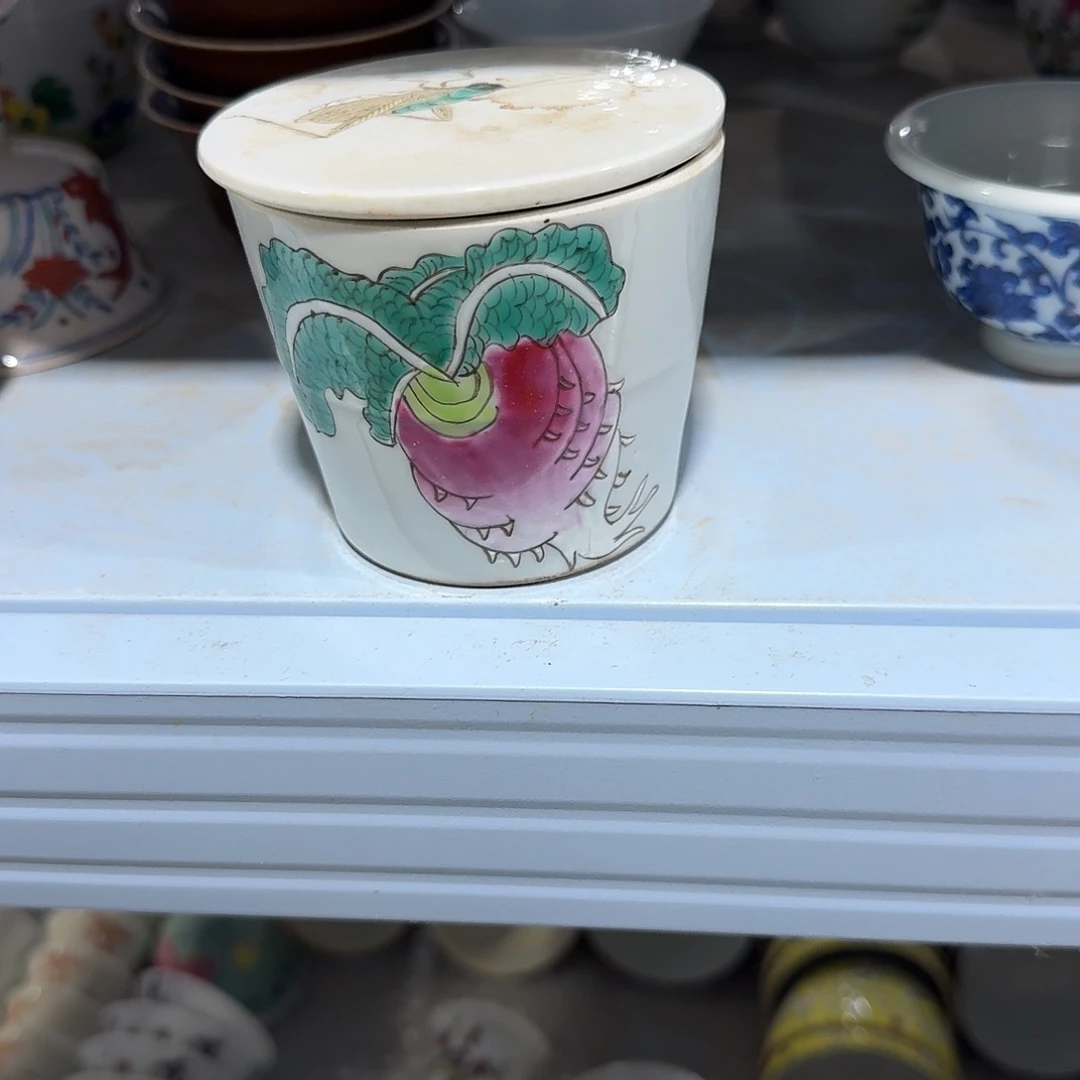 瓷片摆件手绘瓷器全部处理