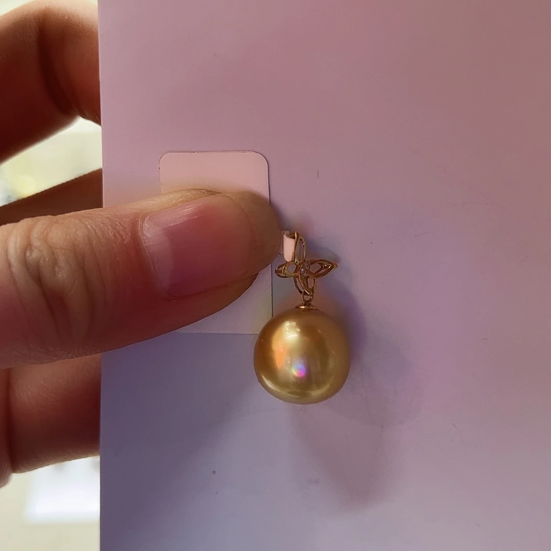 海水珍珠18K金镶嵌颈饰