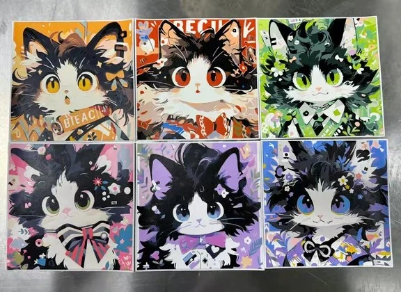 20*20卡通diy填色数字油画