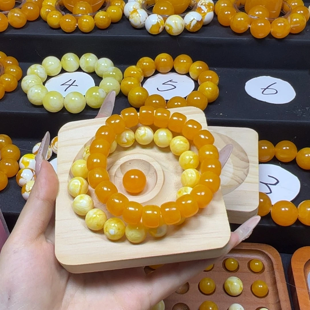 包***病12mm全品无暇手串两条