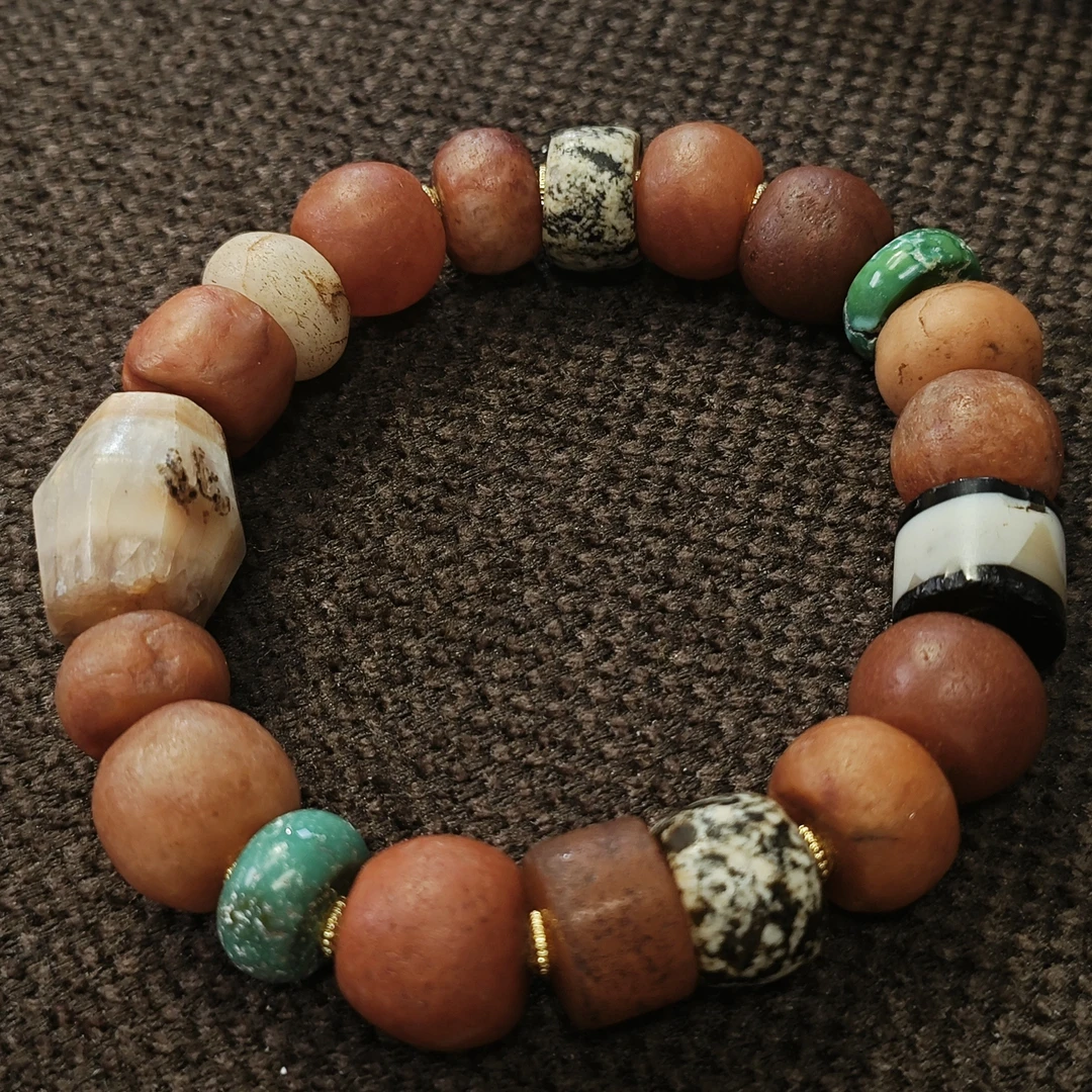 高古毛衣链珠饰复古