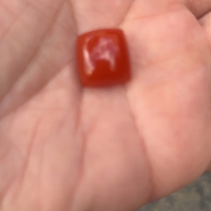 南红玛瑙未镶嵌方块戒面