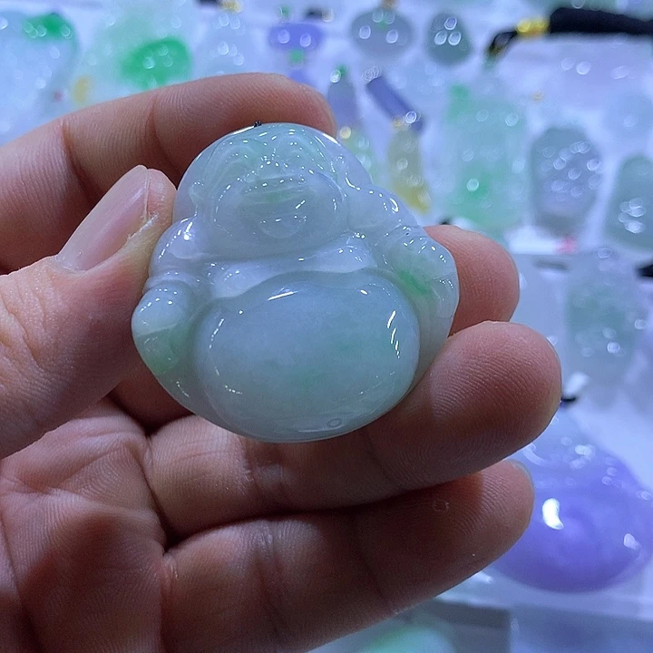 翡翠未镶嵌颈饰天然翡翠A货吊坠